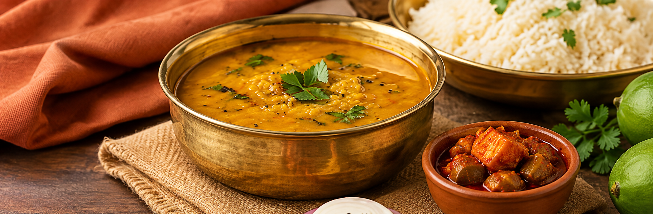 PSK mango pickle with rice